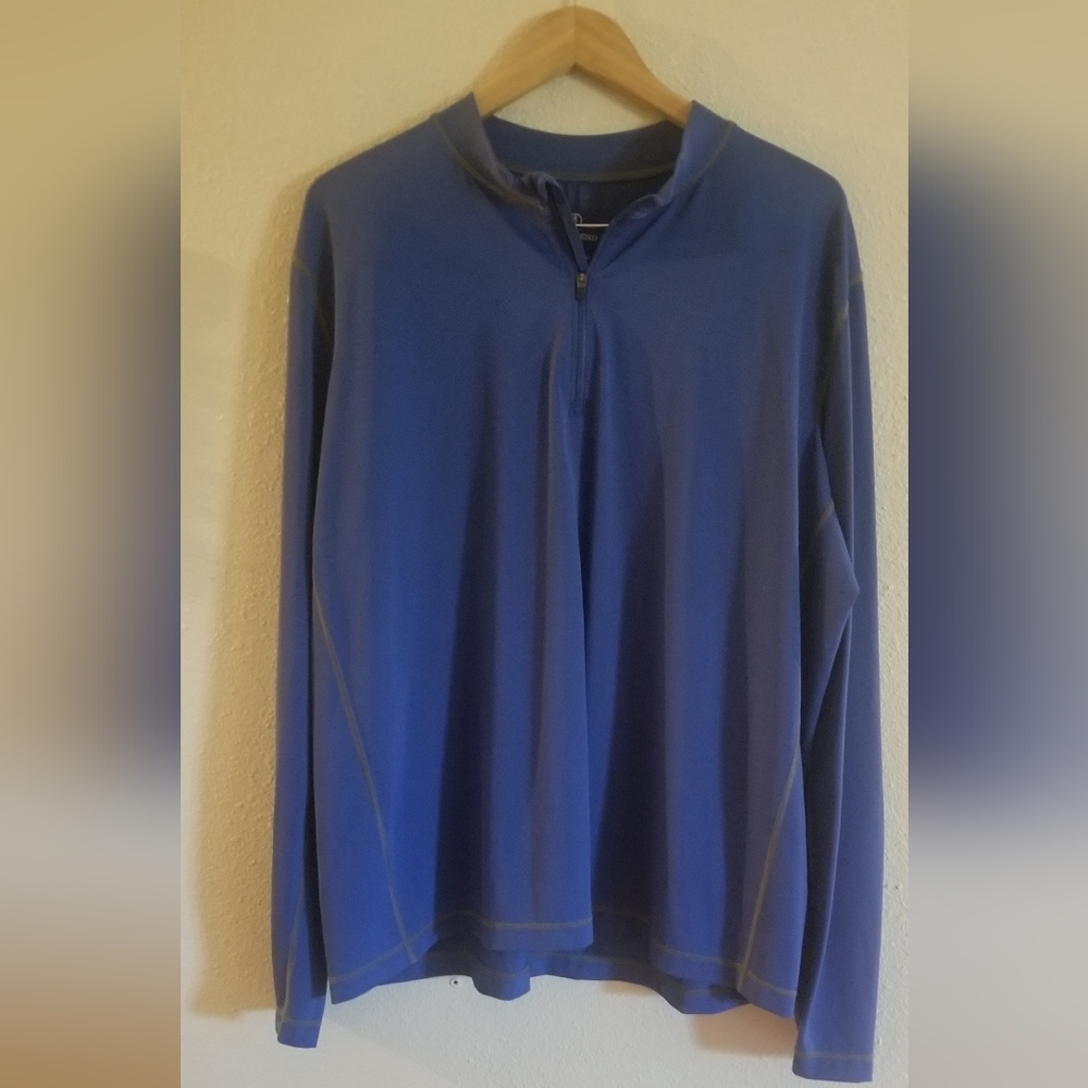 Lands End mens 1/4 zip shirt size XXL